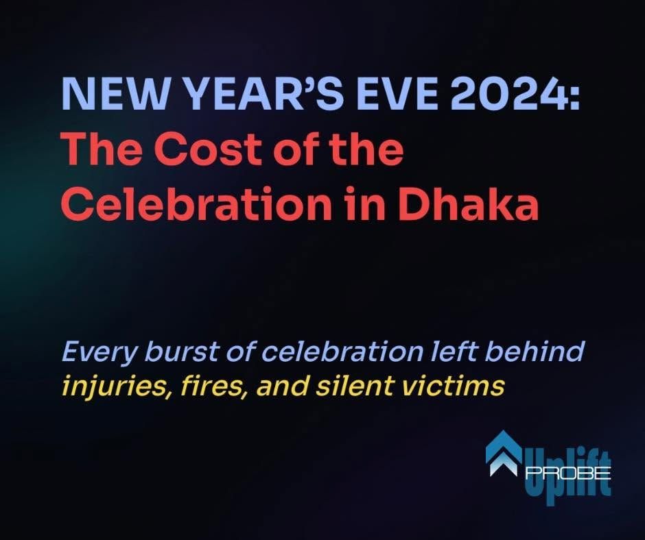 Cover slide: New Year's Eve 2024, the cost of the celebration in Dhaka